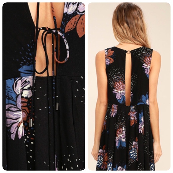 SOLD!!! FREE PEOPLE LOVELY DAY FLORAL PRINT DRESS - Picture 2 of 7